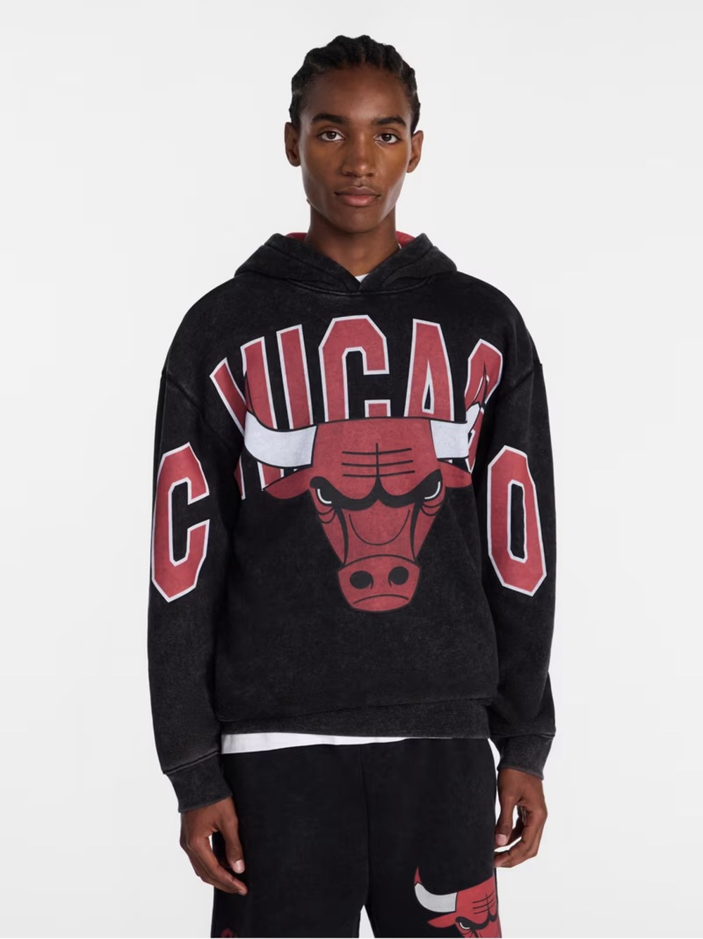 NBA Chicago Bulls Oversized Graphic Hoodie, 2XL